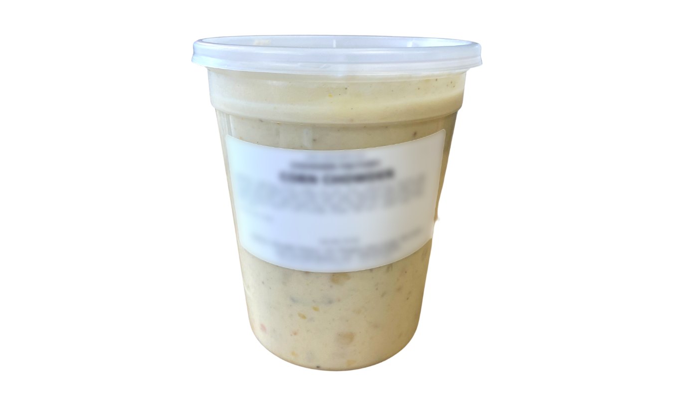 Order Corn Chowda (Refrigerated) food online from Chowder Factory store, Lowell on bringmethat.com