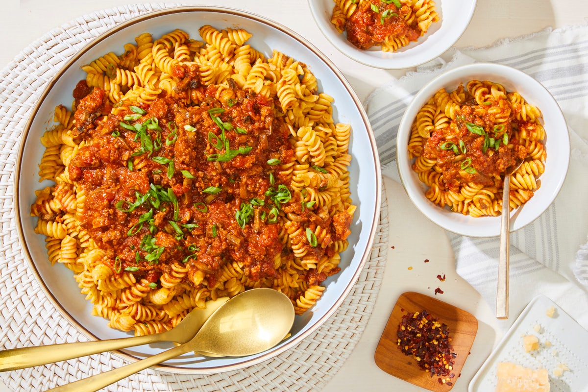 Order CATERING BOLOGNESE PASTA food online from California Pizza Kitchen store, Hollywood on bringmethat.com