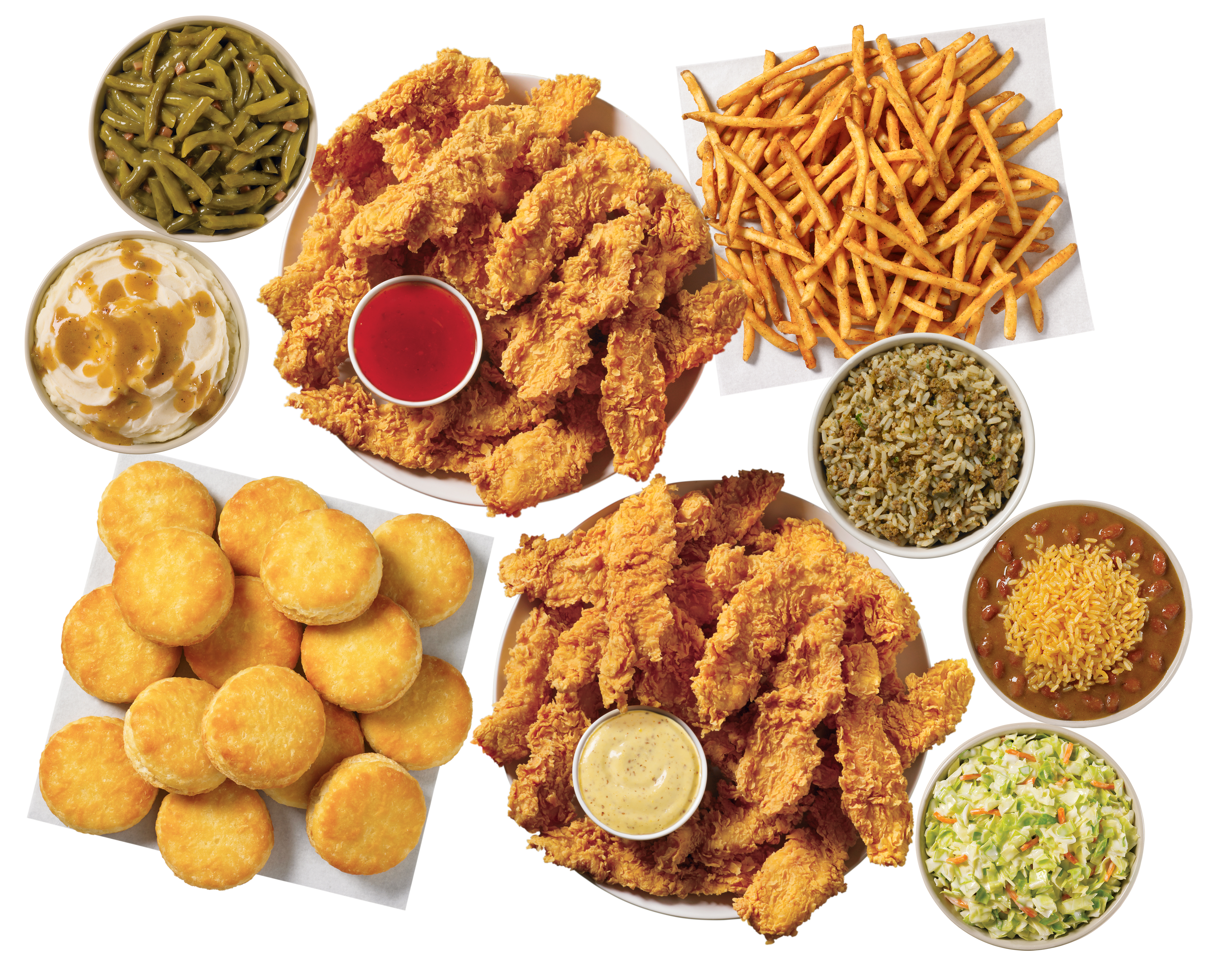 Order Handcrafted Tenders Family  (30 Pcs) food online from Popeyes store, Los Angeles on bringmethat.com