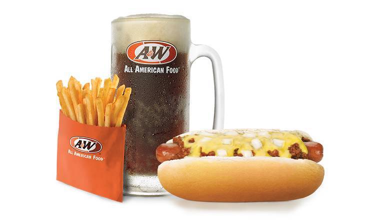 Order Coney Cheese Dog Combo food online from A&W Restaurants store, Great Falls on bringmethat.com
