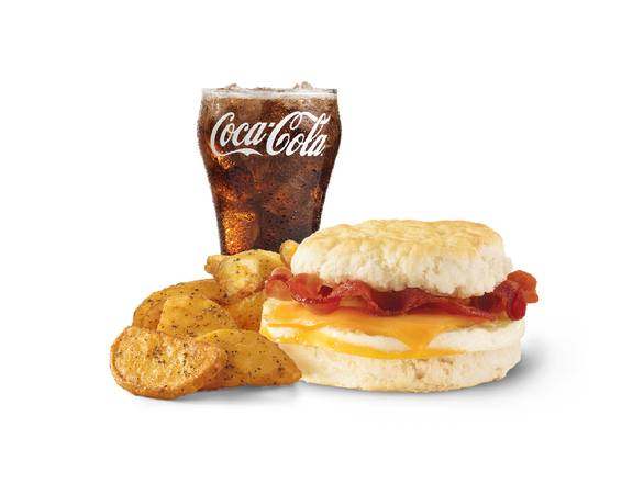 Order Bacon, Egg & Cheese Biscuit Combo food online from Wendy's store, Canton on bringmethat.com