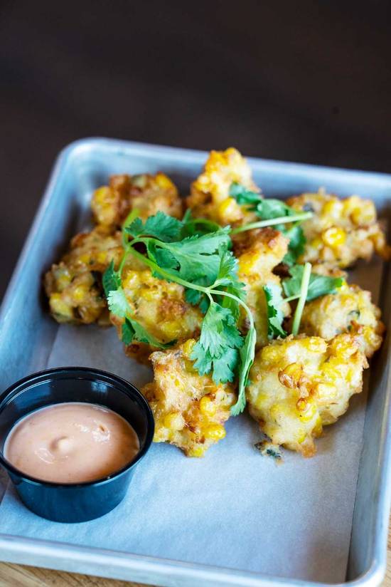 Order DS Sweet Corn Fritters food online from Loro store, Austin on bringmethat.com
