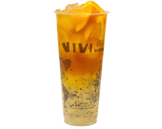 Order Fruit Tea Aloe 水果芦荟鲜果茶 food online from Vivi Bubble Tea store, Aurora on bringmethat.com