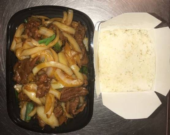 Order S7.Mongolian Beef food online from Panda Garden store, Cookeville on bringmethat.com