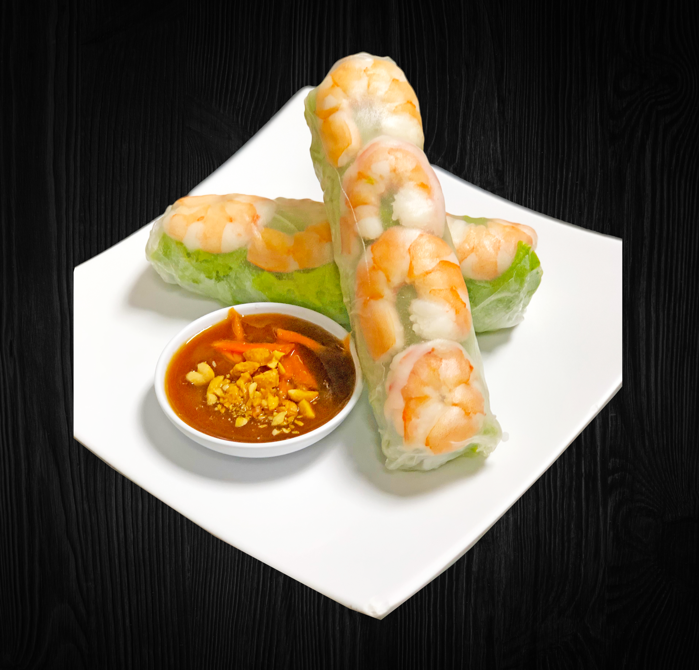 Order Shrimp Spring Rolls - Cuốn Tôm (2 rolls) food online from Pho House 99 store, Garden Grove on bringmethat.com