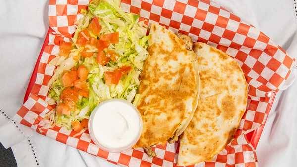 Order Chicken Quesadilla food online from Taco Stop MKE store, Milwaukee on bringmethat.com
