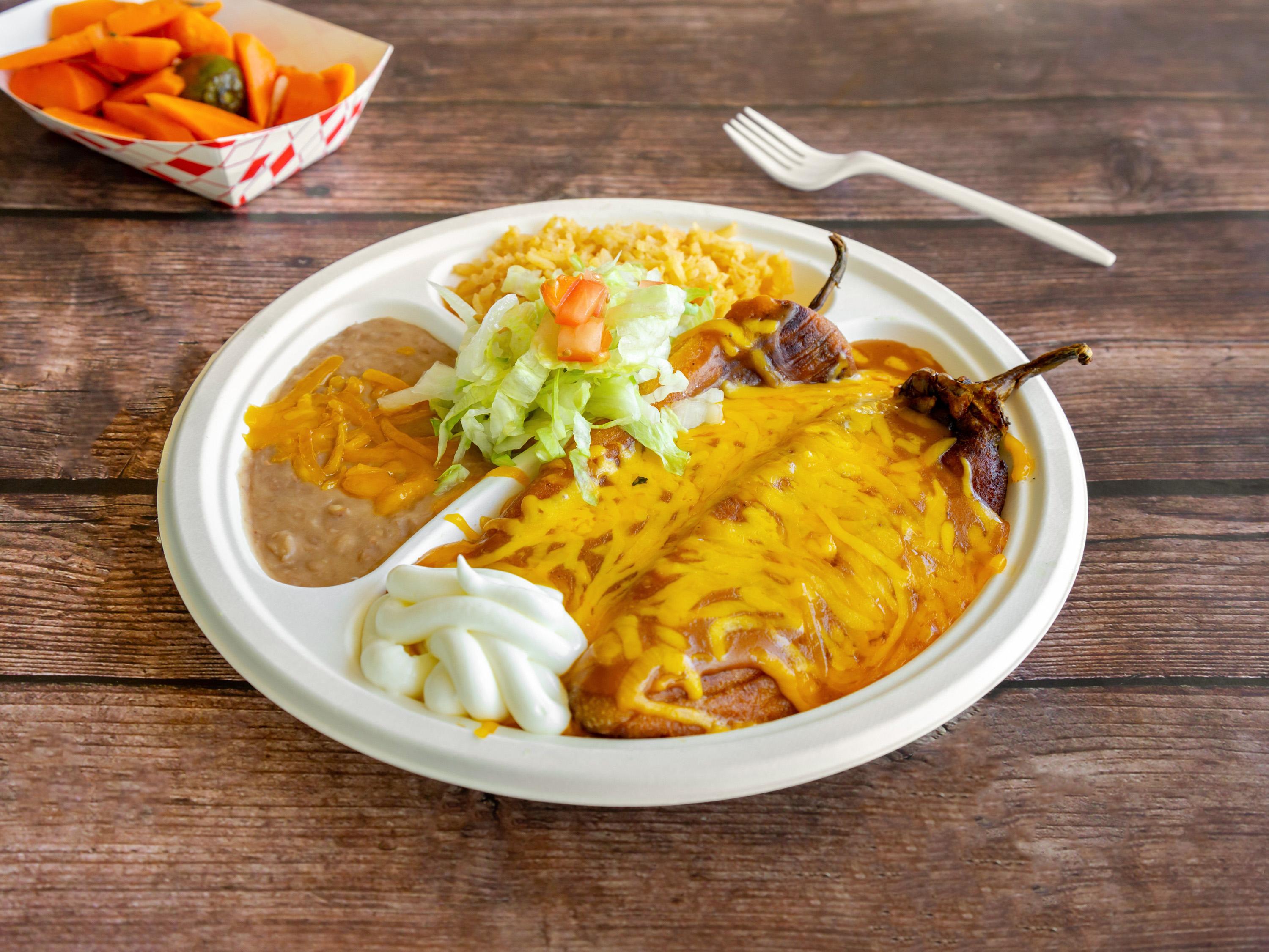 Order Chile Relleno food online from Colimas Mexican Food store, El Cajon on bringmethat.com