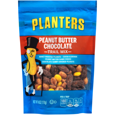 Order Planters Trail Mix Peanut Butter Chocolate 6oz food online from 7-Eleven store, West Columbia on bringmethat.com
