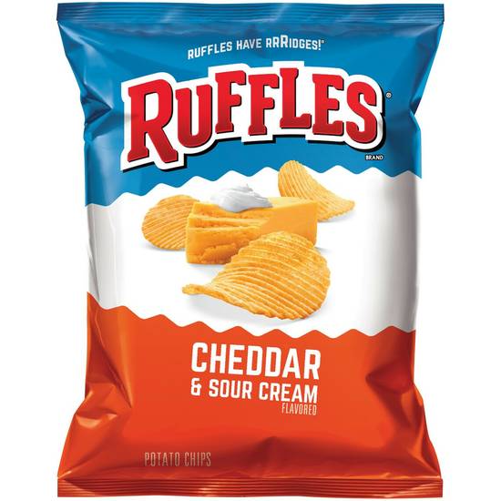 Order Ruffles Big Bag Cheddar and Sour Cream food online from IV Deli Mart store, Goleta on bringmethat.com
