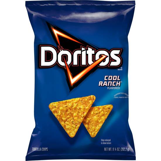 Order Doritos Cool Ranch Flavored Tortilla Chips Bag (9.25 oz) food online from Rite Aid store, Yamhill County on bringmethat.com