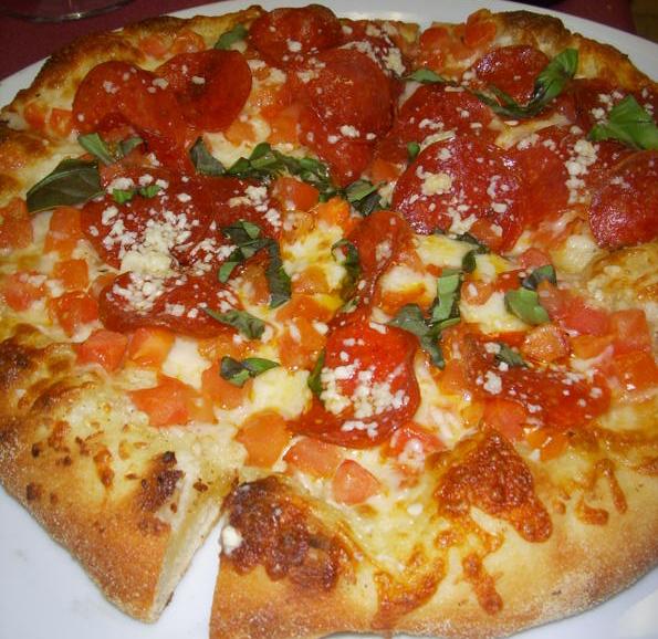 Order Margarita Pizza food online from Dominic's Ristorante Italiano store, Cypress on bringmethat.com