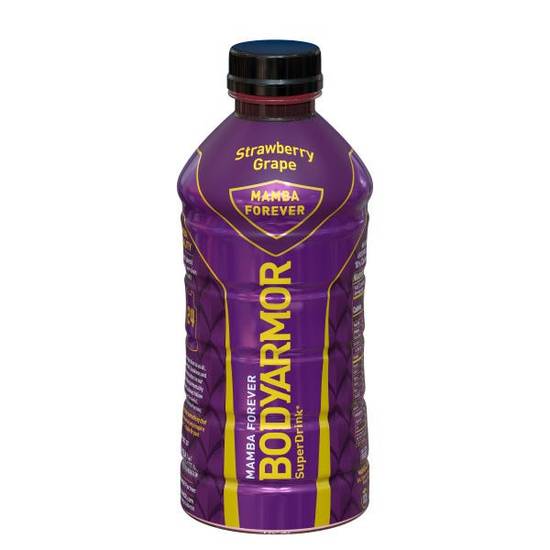 Order Bodyarmor Super Drink Mamba Forever Strawberry Grape Sports Drink food online from Exxon Food Mart store, Port Huron on bringmethat.com