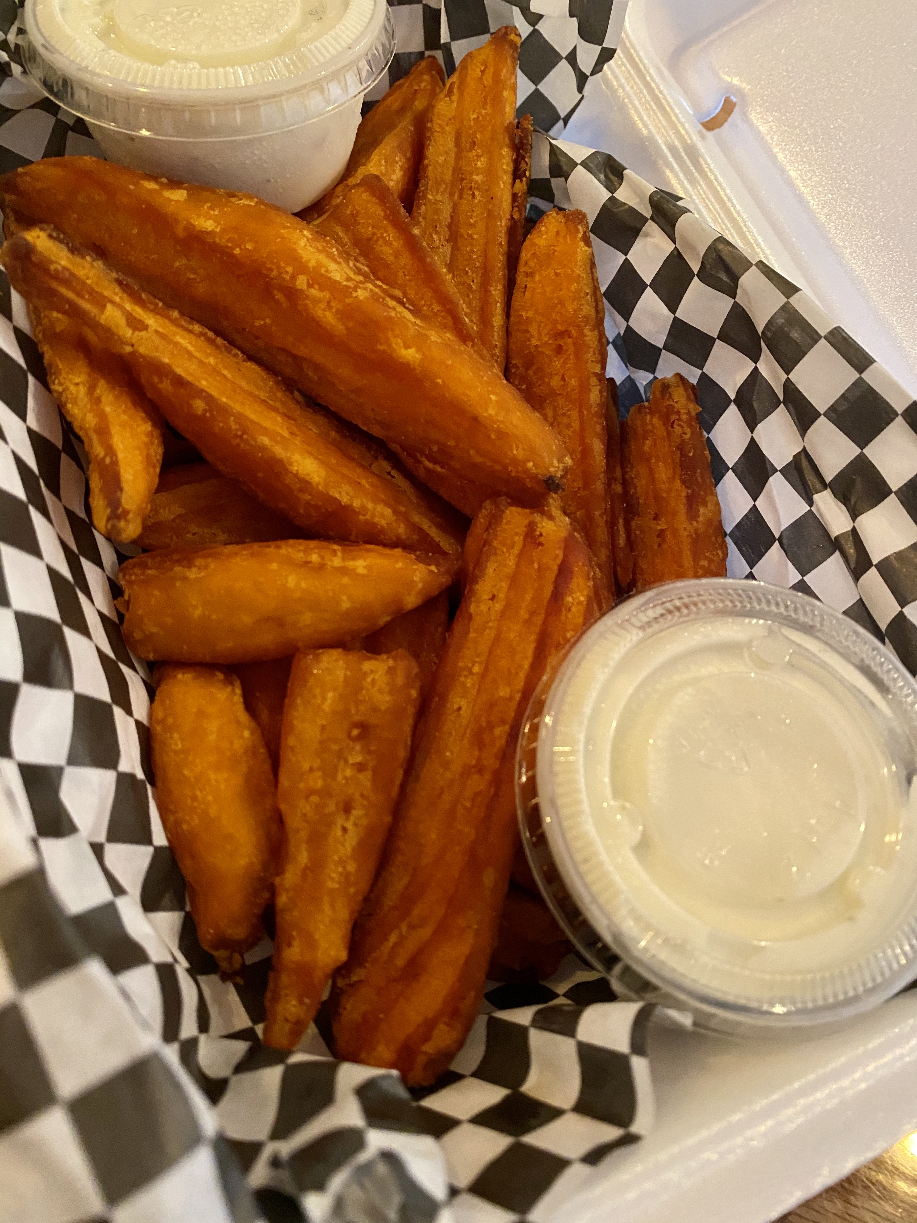 Order Sweet Potato Wedges food online from Pizza Boys store, New York Mills on bringmethat.com