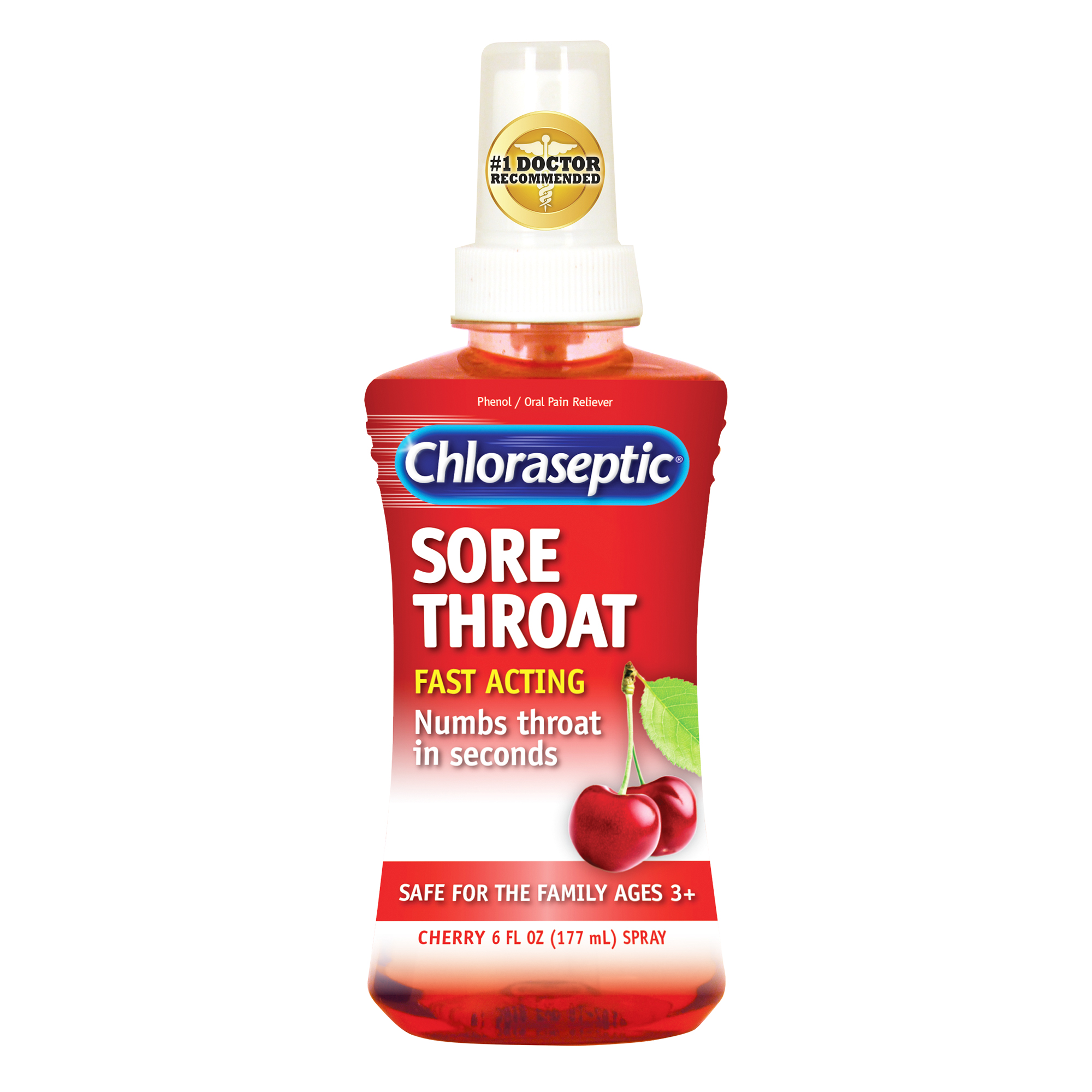 Order Chloraseptic Sore Throat Spray - Cherry, 6 fl oz food online from Bartell store, Edmonds on bringmethat.com