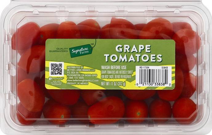 Order Signature Farms · Grape Tomatoes (11 oz) food online from Vons store, Montrose on bringmethat.com