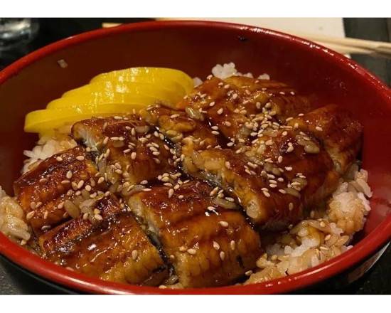 Order Eel Unagi Ricebowl food online from Maneki Neko Express store, Arlington on bringmethat.com