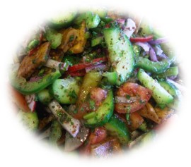 Order Fattoosh Salad food online from La Zeez Pita Grill store, Torrance on bringmethat.com