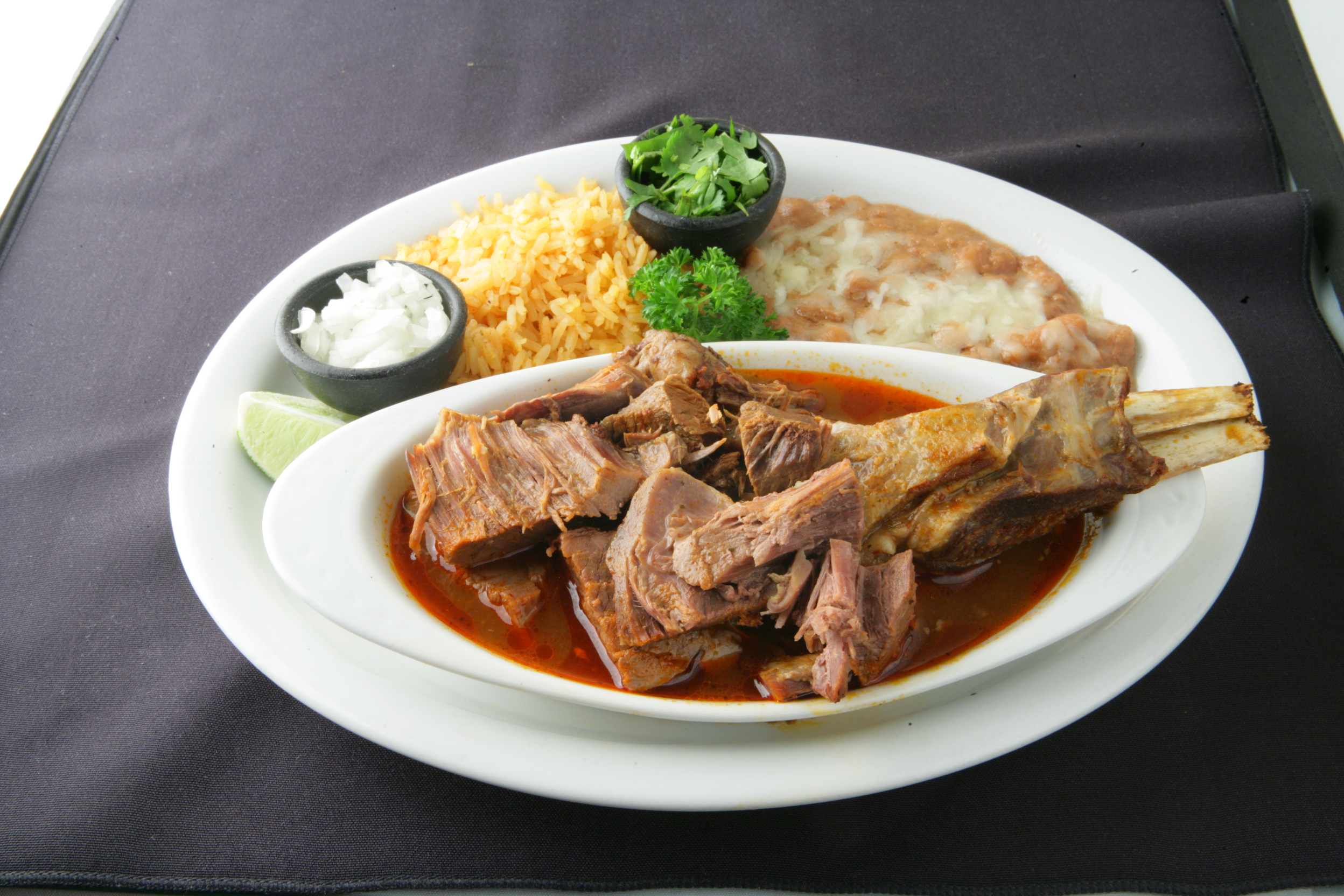 Order #25. Birria Beef food online from Chapala Mexican Restaurant store, Brentwood on bringmethat.com