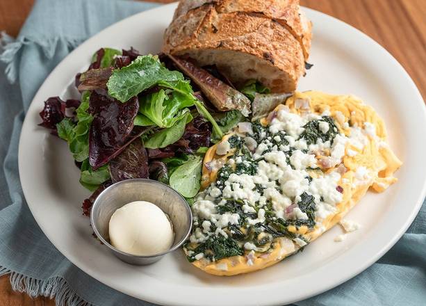 Order The Spinach & Feta Omelet food online from Urth Caffe 專覃 store, Santa Monica on bringmethat.com