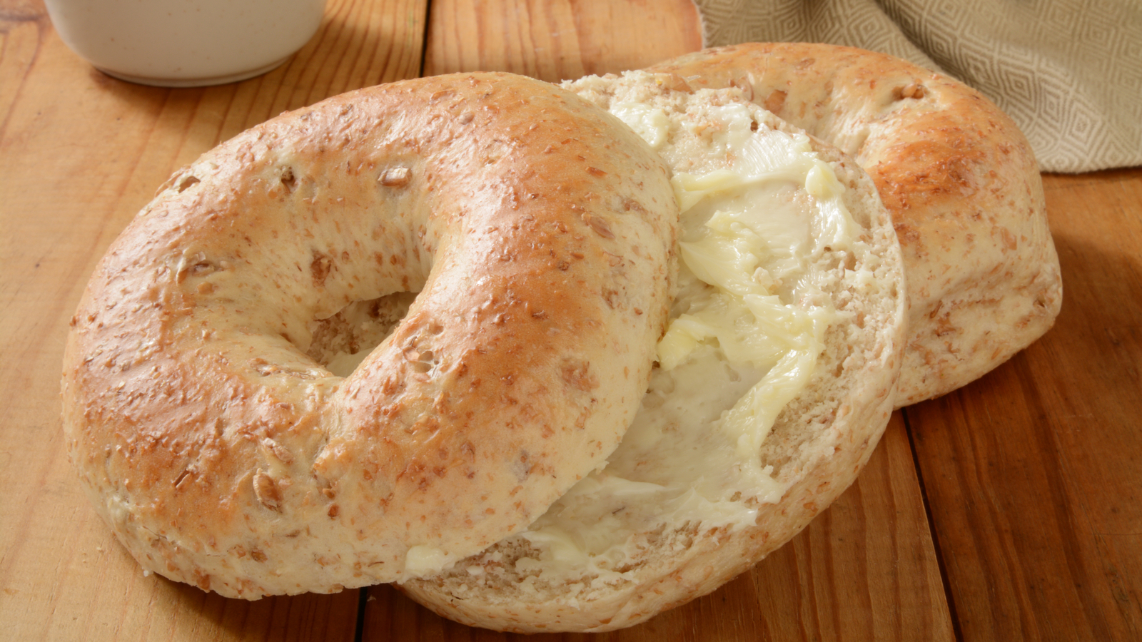 Order Bagel with Butter food online from Ny Jumbo Bagels store, New York on bringmethat.com