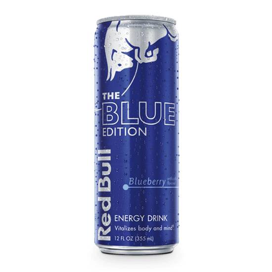Order Red Bull Blueberry 12oz food online from Casey store, Roscoe on bringmethat.com