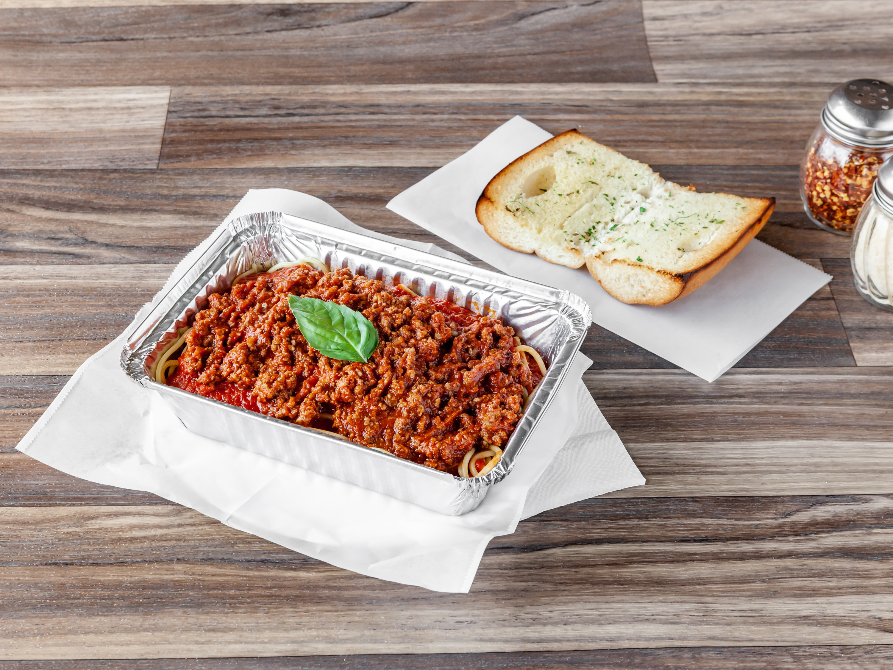 Order Spaghetti with Meat Sauce food online from Winners Ny Pizza store, Agoura Hills on bringmethat.com