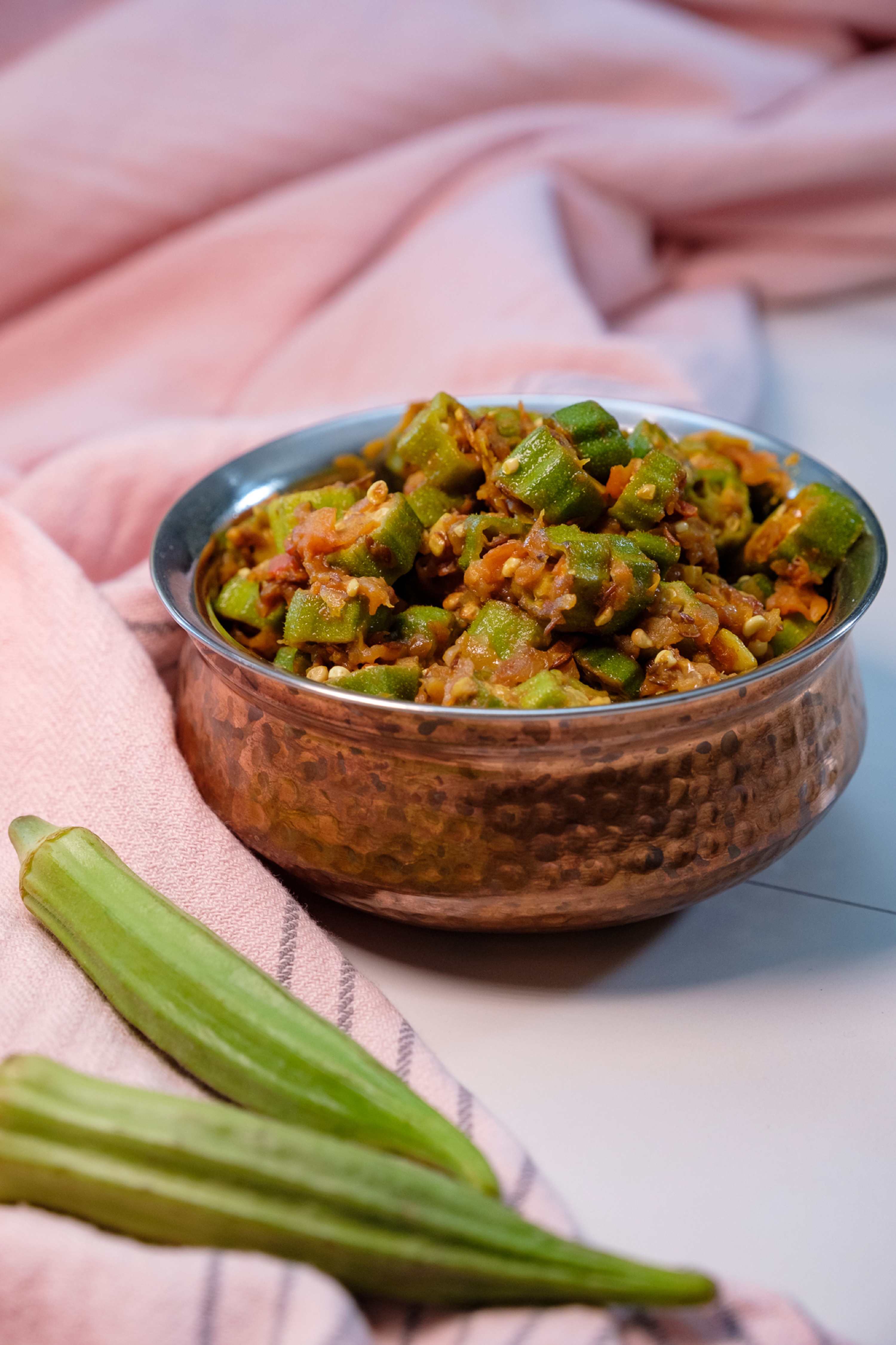 Order Bhendi Masala food online from Swagath Plaza store, Norfolk on bringmethat.com