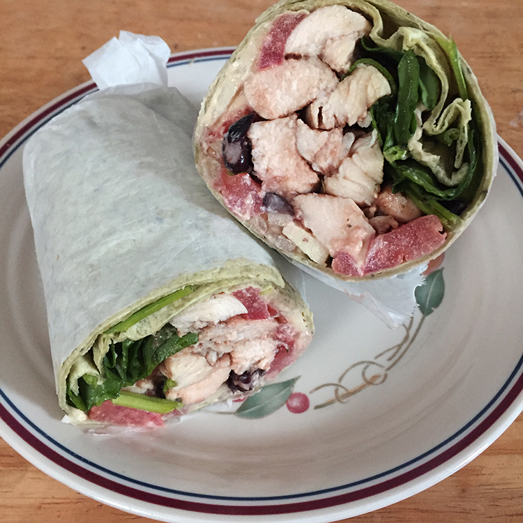 Order The Nutty Professor Wrap food online from D's Soul Full Cafe store, Hoboken on bringmethat.com