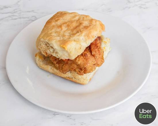 Order The Funky Chicken Biscuit food online from A.M. Biscuit Bar store, Rockwood on bringmethat.com