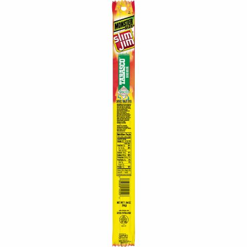 Order Slim Jim Monster Tabasco Smoked Snack Stick 1.94oz food online from Speedway store, Centerville on bringmethat.com