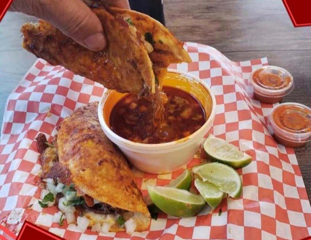 Order Birria Quesataco food online from Tacos Lupe store, Mesa on bringmethat.com