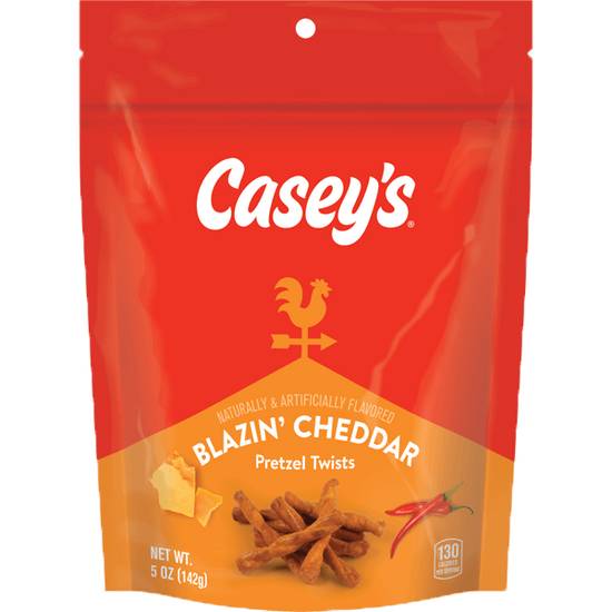 Order Casey's Blazin' Cheddar Pretzel Twists 5oz food online from Caseys Carry Out Pizza store, Charlestown on bringmethat.com