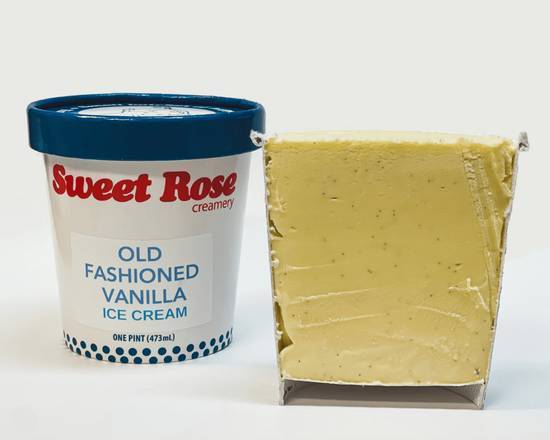 Order Old Fashioned Vanilla Ice Cream Pint food online from Sweet Rose store, Santa Monica on bringmethat.com