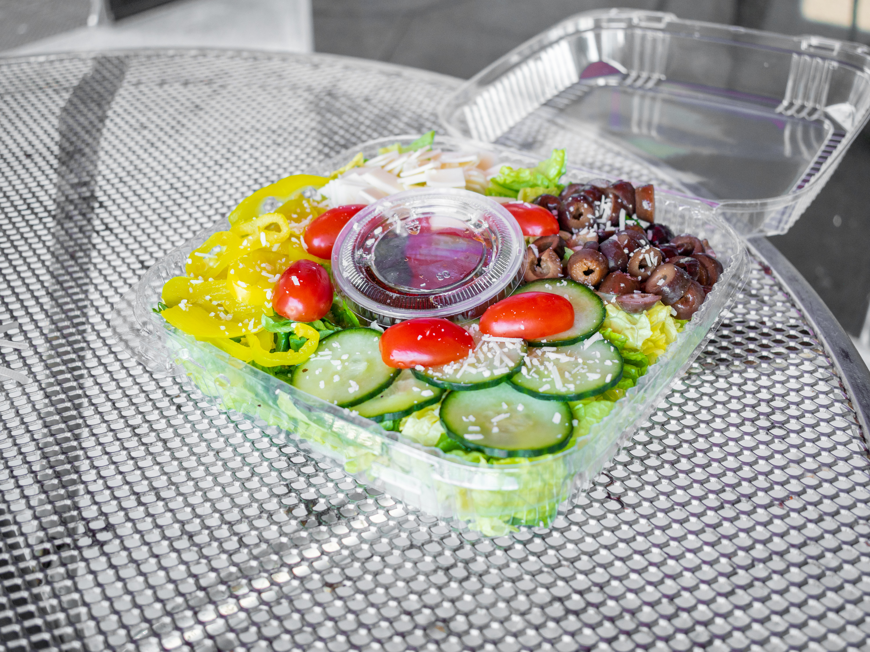 Order Greek Salad food online from Chateau Gourmet store, Palm Desert on bringmethat.com