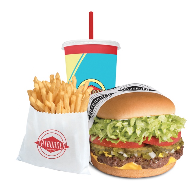 Order Large Fatburger (1/2lb) Meal food online from Fatburger - Redondo Beach store, Redondo Beach on bringmethat.com