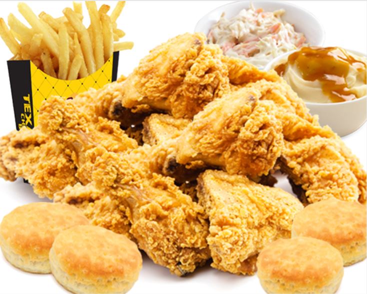 Order 16 P/c Chicken Combo w/ Six Side's and Eight Biscuit's  food online from Texas Chicken & Burgers store, Bronx on bringmethat.com