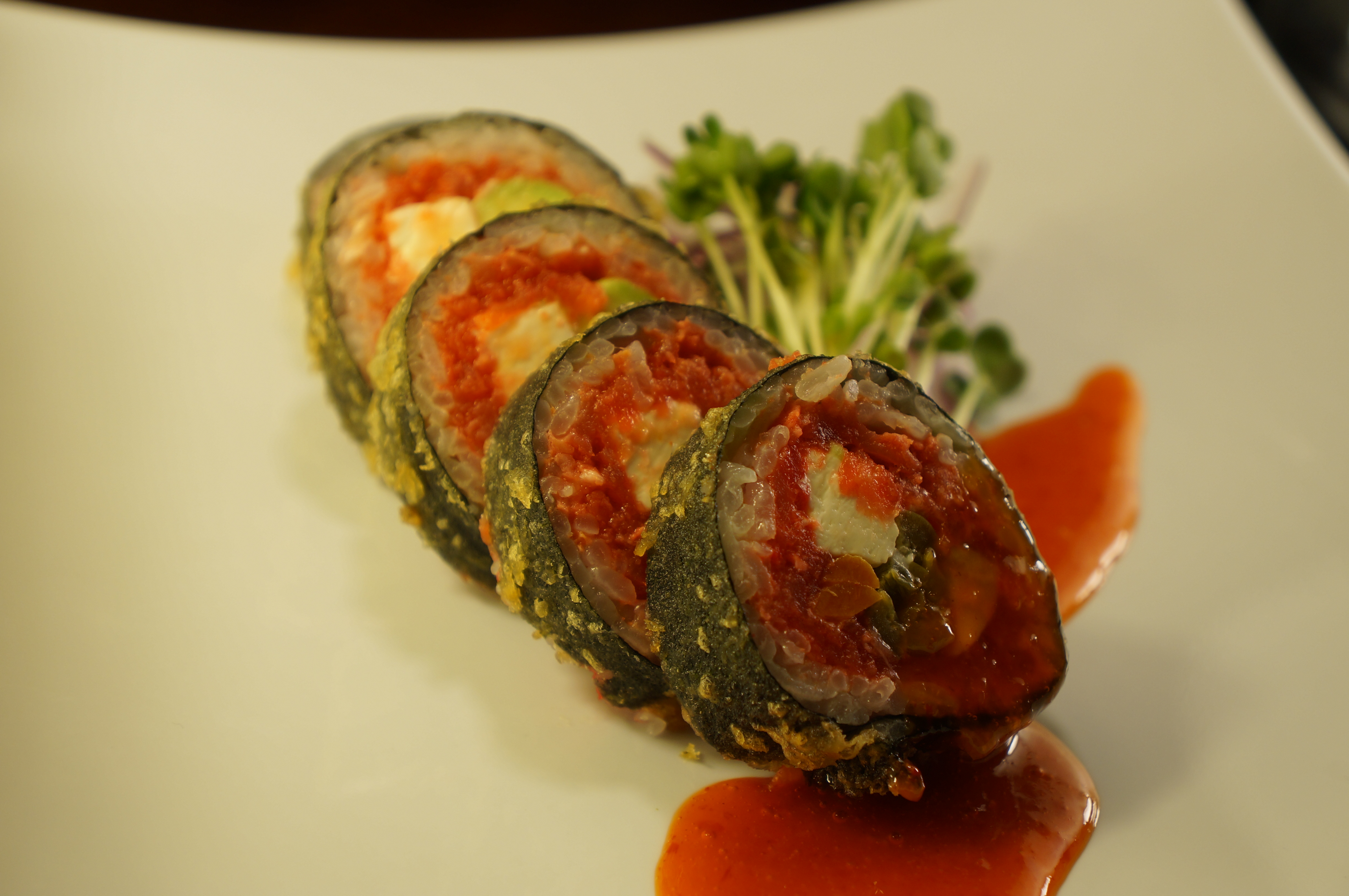 Order Hot Roll food online from Tomo Sushi store, Laguna Woods on bringmethat.com