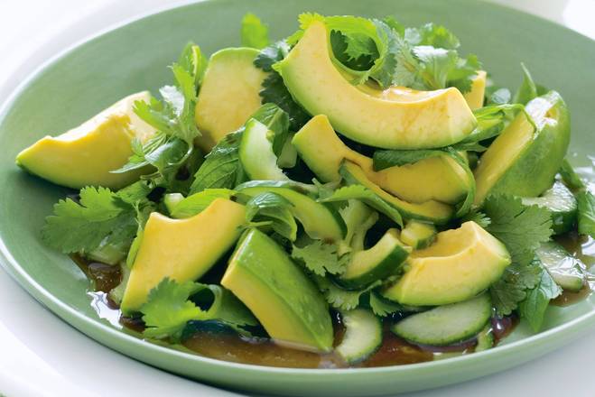 Order Avocado and Asparagus Salad food online from Midori Sushi store, Highland Park on bringmethat.com