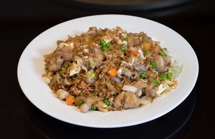 Order 12. Chicken Fried Rice 鸡肉炒饭 food online from China town Restaurant store, Anchorage on bringmethat.com