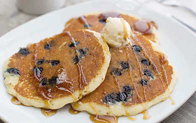 Order Blueberry Pancakes with Plump Blueberries food online from Perkins Restaurant & Bakery store, Fairfield on bringmethat.com