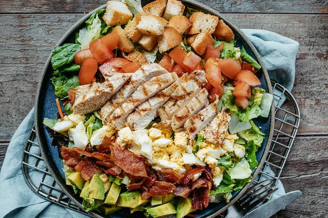 Order Roadhouse Grilled Chicken Cobb Salad food online from Logan Roadhouse store, Beckley on bringmethat.com