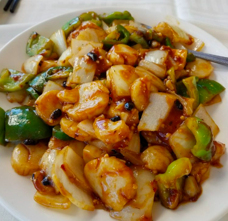 Order 84. Black Bean and Chili Scallop 豉椒炒带子 food online from Hop Woo store, Los Angeles on bringmethat.com