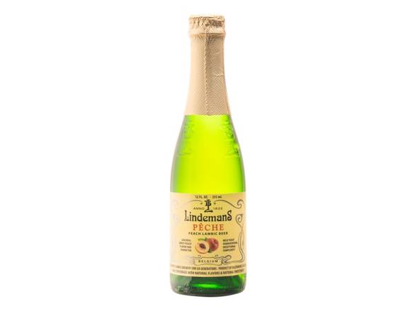 Order Lindemans Peche Lambic - 12oz Bottle food online from Goody Goody Liquor store, Dallas on bringmethat.com