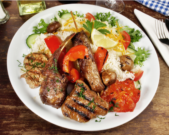 Order Classic Beef and Lamb Gyro Plate food online from Gyro Oasis Deli & Grill store, Irving on bringmethat.com