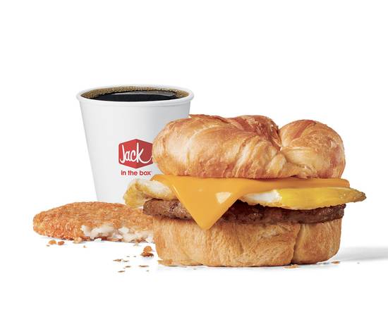 Order Sausage Croissant Combo food online from Jack in the Box store, Charlotte on bringmethat.com