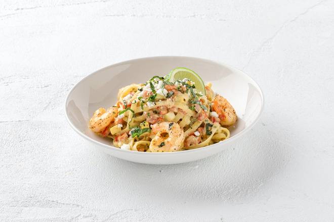 Order Southwest Shrimp Fettucine  food online from Noodles & Greens store, Peachtree Corners on bringmethat.com