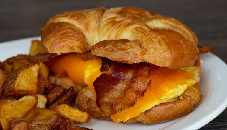 Order Bacon, Egg & Cheese Croissant* food online from Metro Diner store, Plainfield on bringmethat.com