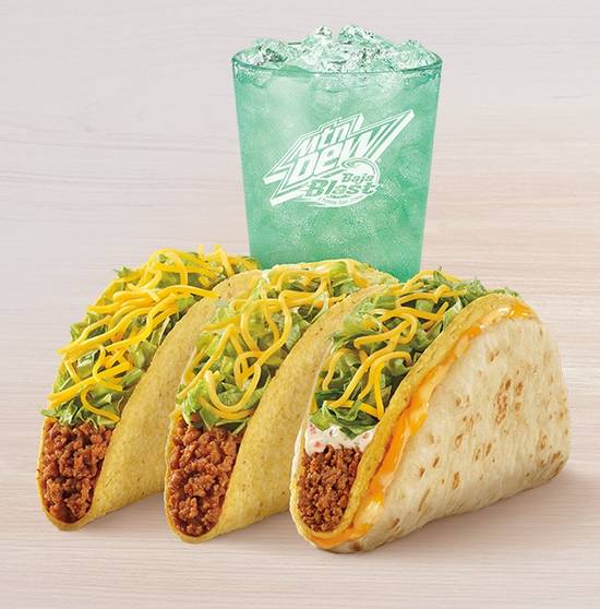 Order Cheesy Gordita Crunch Combo food online from Taco Bell store, Cheney on bringmethat.com