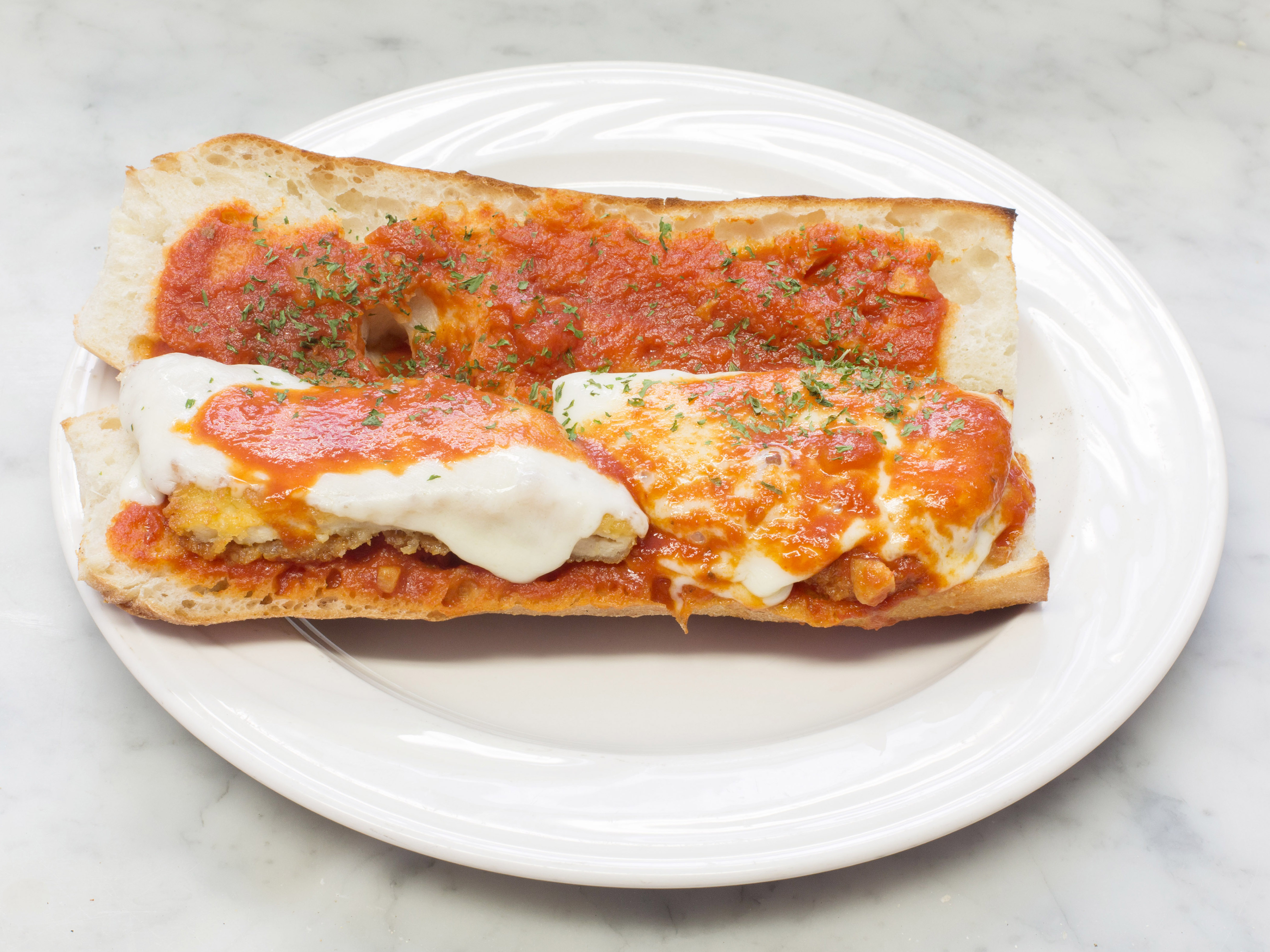 Order Chicken Parm Sandwich food online from Hot House Pizza store, Hoboken on bringmethat.com