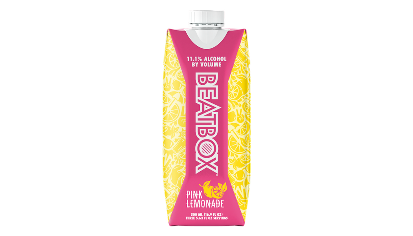 Order BeatBox Beverages Pink Lemonade 500mL Aseptic Pack food online from Spikes Bottle Shop store, Chico on bringmethat.com